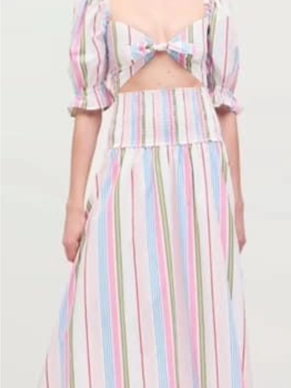 Hill House Rainbow Stripe Set - Isabella top M + Delphine Nap Skirt S